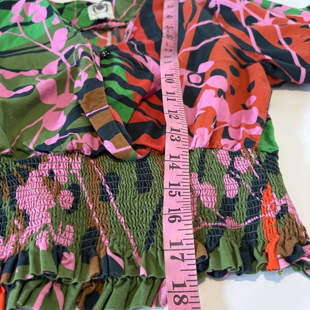 ANTHROPOLOGIE X ROOPA PEMMARAJU printed long sleeve boho dress XS - Picture 2 of 8